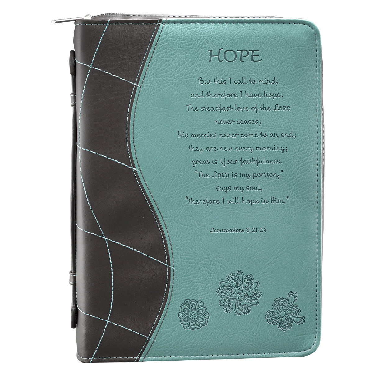 Hope Turquoise Faux Leather Bible Cover